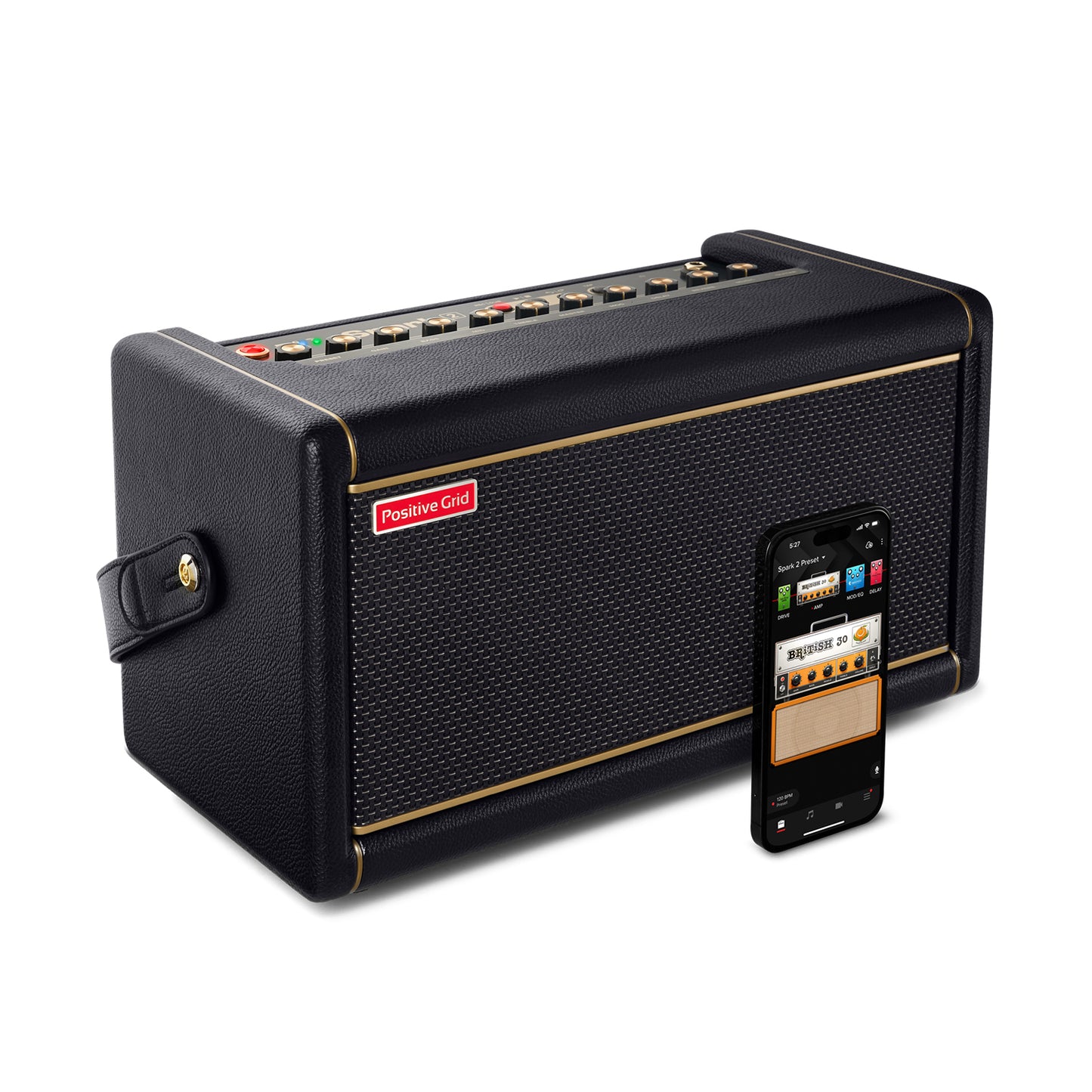 POSITIVE GRID 50-Watt Smart Guitar Practice Amp & Bluetooth Speaker Spark 2